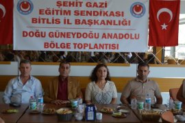 Şehit Gazi Eğitim Sendikası İl ve İlçe Temsilcileri Bitlis’te Toplandı