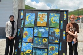 Benekli Köyü Ortaokulu Bahçesinde Süreç Sergisi Açıldı