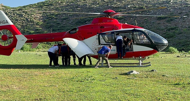 Hizan’da Yaralanan Kadın Helikopterle Hastaneye Götürüldü