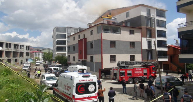 Tatvan’da Meydana Gelen Patlama ve Yangında Bir Kişi Hayatını Kaydetti