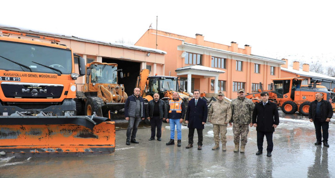 Vali Karakaya Kış Hazırlıkları ve Kar Temizleme Çalışmalarını İnceledi