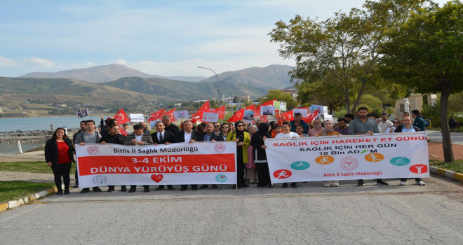 Tatvan’da ‘Dünya Yürüyüş Günü’ etkinliği düzenlendi